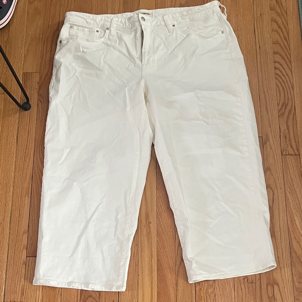 NWOT Madewell Perfect Vintage Wide Legged Crop Jeans